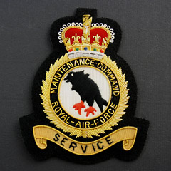 Royal Air Force Maintenance Command Wire Blazer Badge